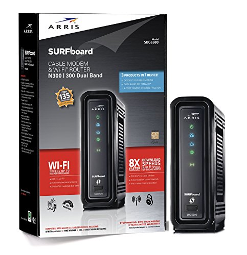 ARRIS SURFboard SBG6580 DOCSIS 3.0 Cable Modem/ Wi-Fi N...