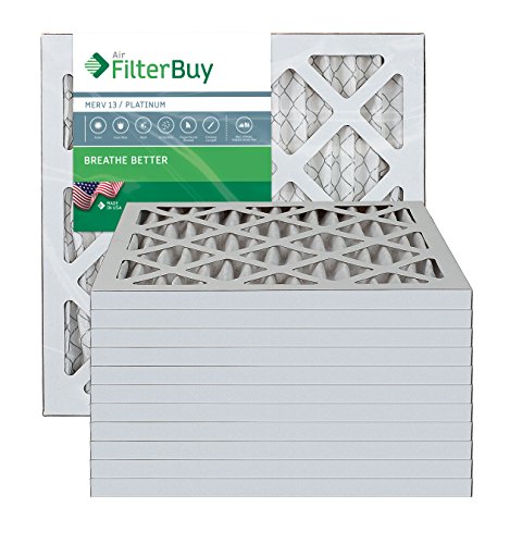 FilterBuy Furnace Filters/Air Filters - AFB Platinum MERV 13 (12 Pack)