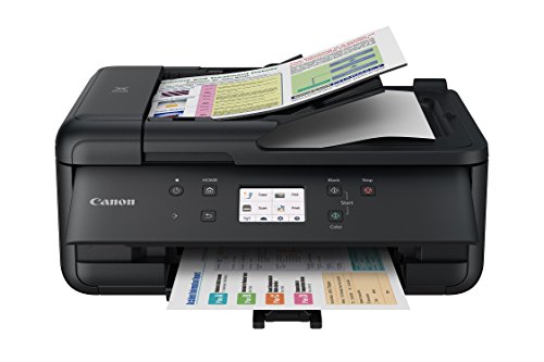 Canon PIXMA TR7520 All-In-One Wireless Home Photo Office All-In-One Printer with Scanner, Copier and Fax: Airprint and Google Cloud Compatible, Black
