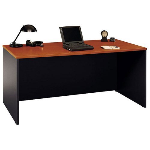 Bush Furniture 66 in. Manager Desk in Light Oak - Series C