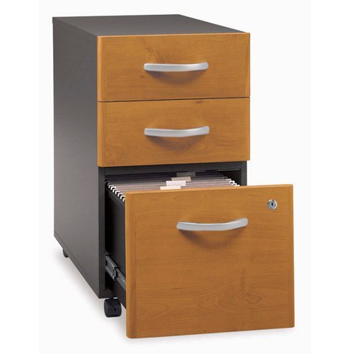 Bush Furniture Series C 3 Drawer Vertical Wood File Cabinet in Hansen Cherry