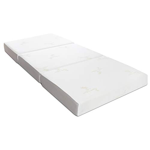 Milliard Tri Folding Memory Foam Mattress with Washable Cover Twin XL (78 inches x 38 inches x 6 inches)