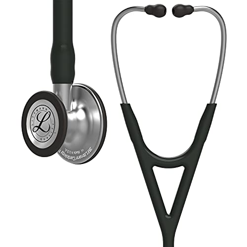 3M Littmann Stethoscope, Cardiology IV, Black Tube, Stainless Steel Chestpiece, 22 inch, 6151