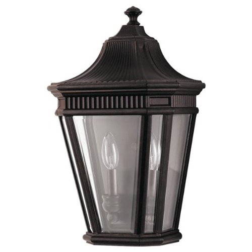 Feiss Cotswold Lane Two Light Outdoor Wall Lantern Finish: Grecian Bronze