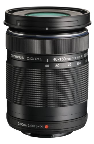 Olympus M. 40-150mm F4.0-5.6 R Zoom Lens (Black) for an...