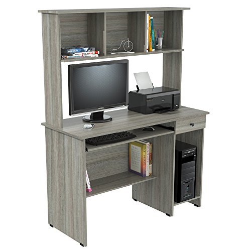 Inval Computer Desk, Smoke Oak