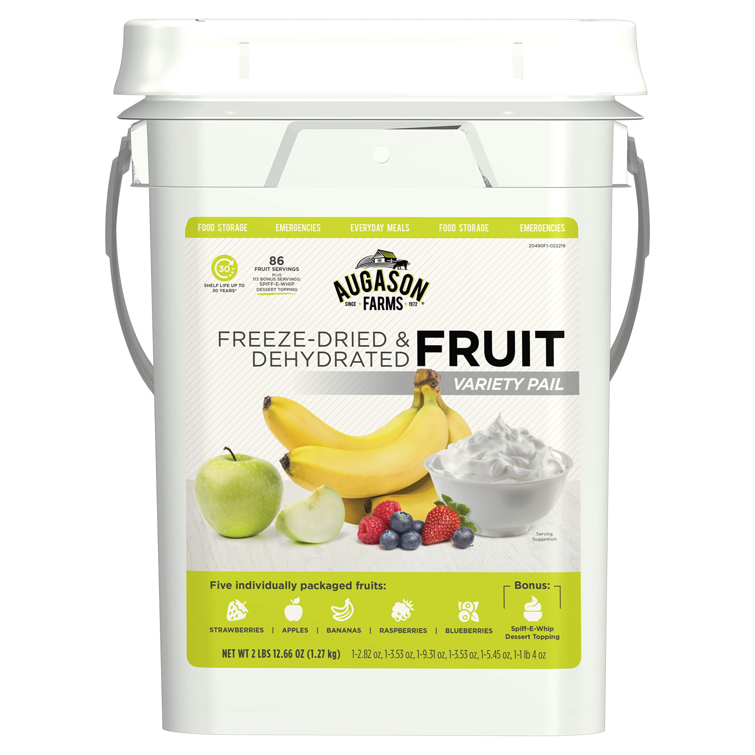 Augason Farms Dehydrated and Freeze-Dried Fruit Variety...