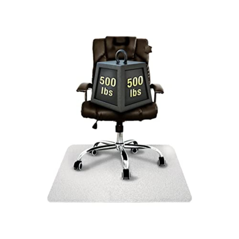 Floortex Cleartex Megamat Heavy-Duty Polycarbonate Chair Mat for Hard Floors and Carpets