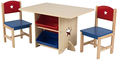 KidKraft Star Table and Chair Set,Primary