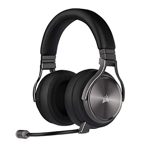 Corsair Virtuoso RGB Wireless SE Gaming Headset - High-Fidelity 7.1 Surround Sound W/ Broadcast Quality Microphone - Memory Foam Earcups - 20 Hour Battery Life - Carbon, Special Edition