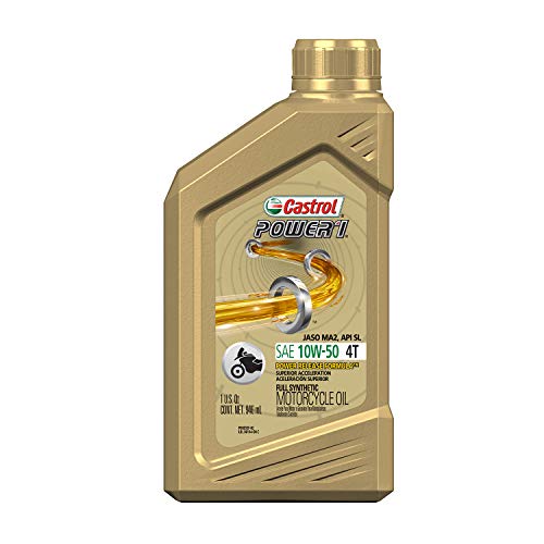 CASTROL 06113 Power1 4T 5W-40 Synthetic Motorcycle Oil