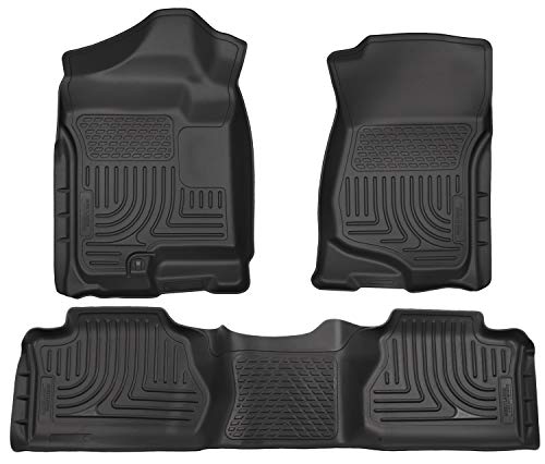 Husky Liners Weatherbeater Series | Front & 2nd Seat Floor Liners (Footwell Coverage) - Black | 98211 | Fits 2007-2013 Chevrolet ...