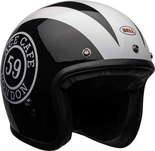 Bell  Custom 500 Special Edition Open-Face Motorcycle Helmet (Ace Cafe 59 Gloss Black/White, Small)