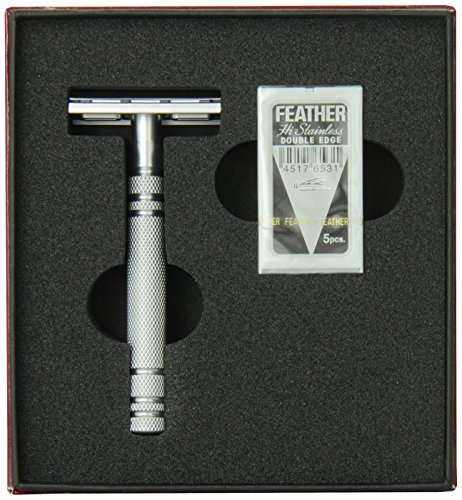 Feather All Stainless Steel Double-Edge Razor, Model AS...