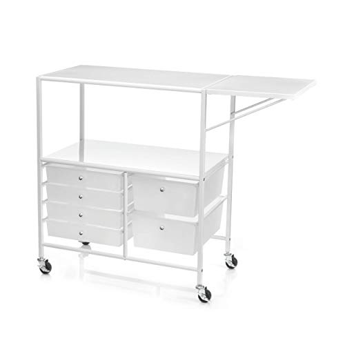 Recollections Essex Drawers & Rolling Storage Cart with...
