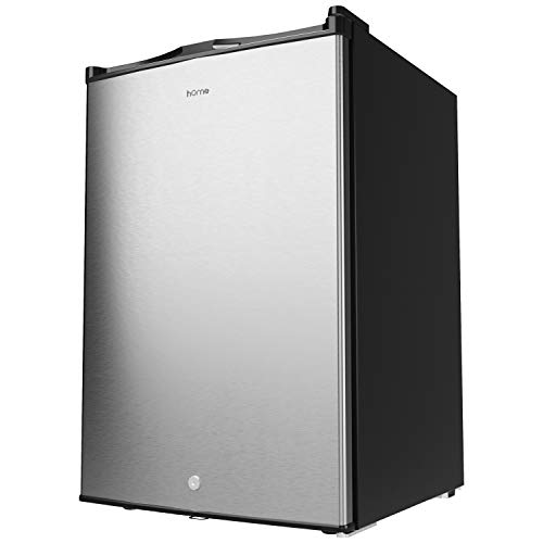 hOmeLabs Upright Freezer - 3.0 Cubic Feet Compact Reversible Single Door Vertical Freezer with Adjustable Thermostat and Child Door Lock - Table Top Mini Freezing Machine for Office Dorm or Apartment
