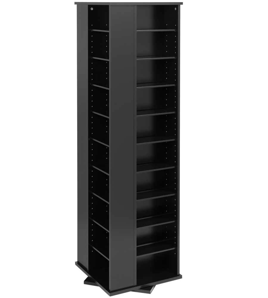 Prepac Large Four-Sided Spinning Tower Storage Cabinet,...