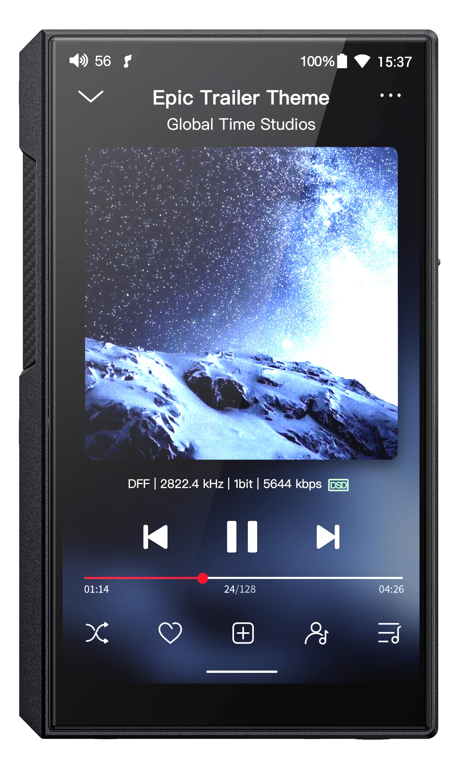 FiiO M11S Hi-Res MP3 Music Player with Dual ES9038Q2M, Android 10 Snapdragon 660, 5.0inch, Lossless DSD/MQA, Apple Music/Tidal/Amazon Music 4.4mm 2.5mm/3.5mm/4.4mm (Black)