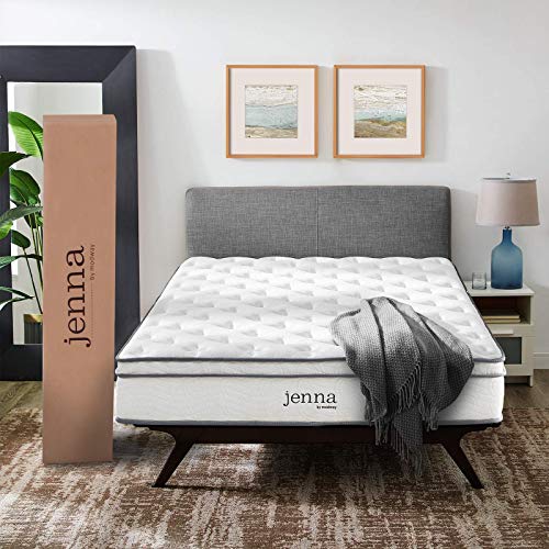 Modway Inc. Modway AMZ-5770-WHI	Jenna 10? Queen Innerspring Mattress - Top Quality Quilted Pillow Top - Individually Encased Pocket Coils - 10-Year Warranty