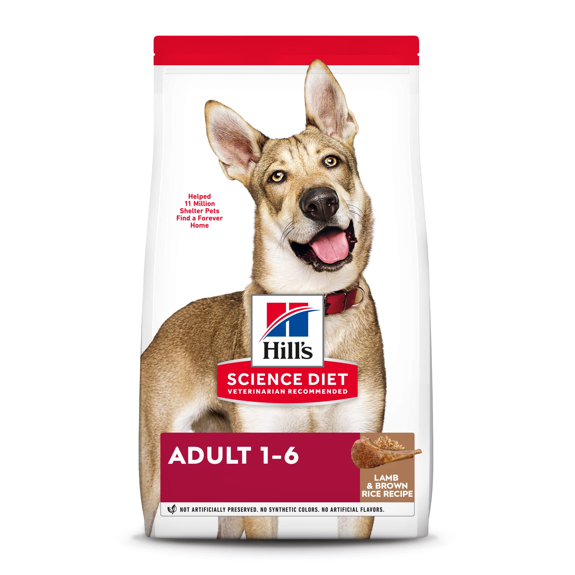 Hill's Science Diet Hill's Pet Nutrition Science Diet Dry Dog Food, Adult, Lamb Meal & Brown Rice Recipe, 33 lb. Bag