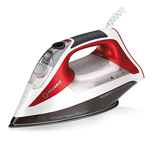 Reliable Velocity 260IR Steam Iron - Auto Control Compact Vapor Generator with Sensor Technology, Patented Technology for Continuous Steam, Zero Leaks, Perfect Temperature, 8 Programmable Setting