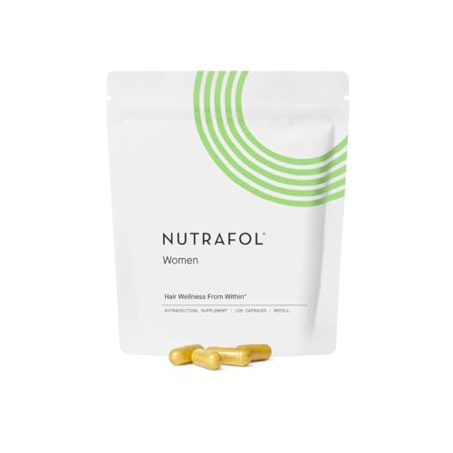 Nutrafol Women's Hair Growth Supplements, Ages 18-44, Clinically Proven Hair Supplement for Visibly Thicker and Stronger Hair, Dermatologist Recommended - 1 month supply, 1 Refill Pouch