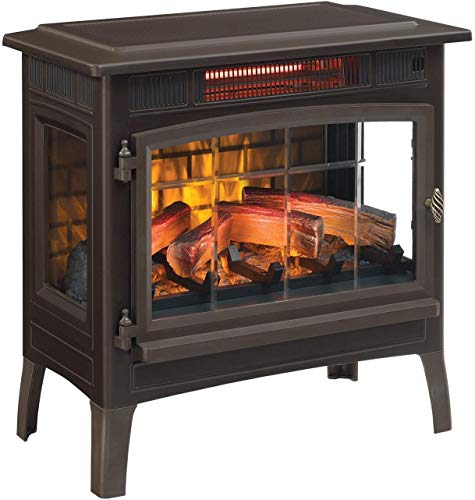 Duraflame 3D Infrared Electric Fireplace Stove with Remote Control - Portable Indoor Space Heater - DFI-5010 (Bronze)
