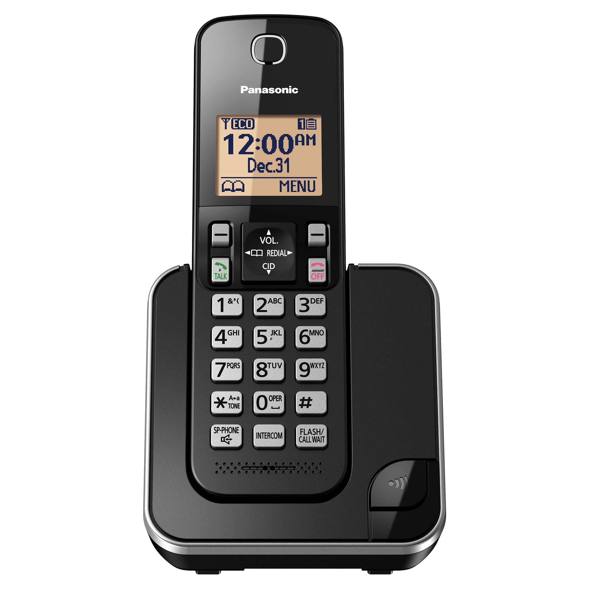 Panasonic Expandable Cordless Phone System with Amber B...