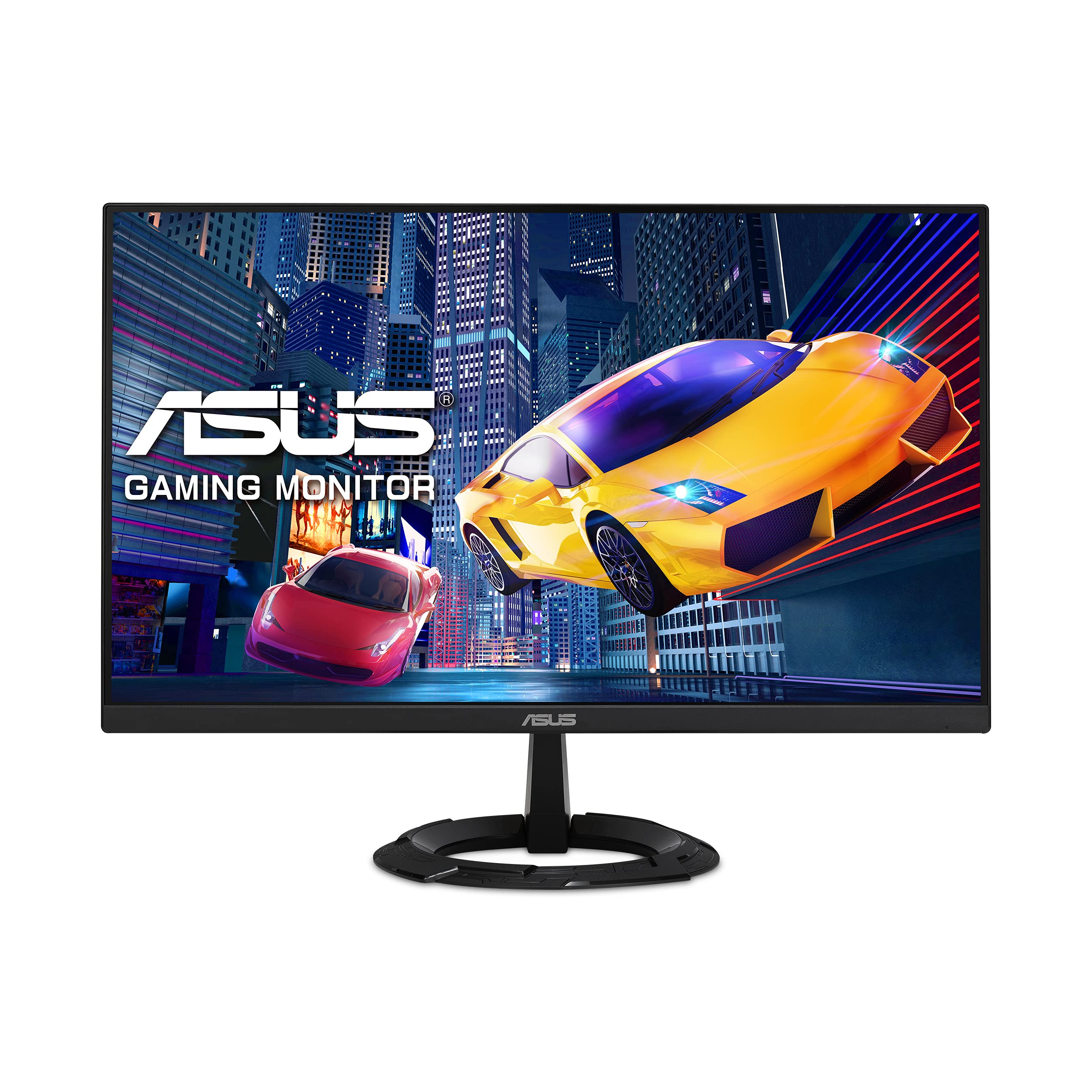Asus 23.8” 1080P Gaming Monitor (VZ249QG1R) - Full HD, IPS, 75Hz, 1ms, Extreme Low Motion Blur, Speakers, FreeSync, Eye Care, VESA Mountable, Ultra-Slim, DisplayPort, HDMI, Tilt