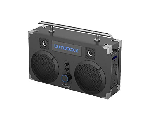Bumpboxx Bluetooth Boombox Ultra NYC Graffiti | Retro Boombox with Bluetooth Speaker | Rechargeable Bluetooth Speaker