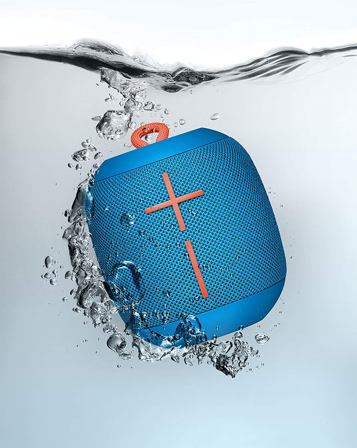 Logitech Ultimate Ears WONDERBOOM Portable Bluetooth Speaker – IPX7 Waterproof – 10-hour Battery Life - Subzero Blue