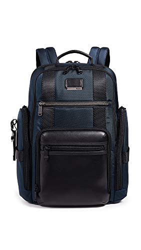 TUMI - Alpha Bravo Sheppard Deluxe Brief Pack Laptop Backpack - 15 Inch Computer Bag for Men and Women - Navy
