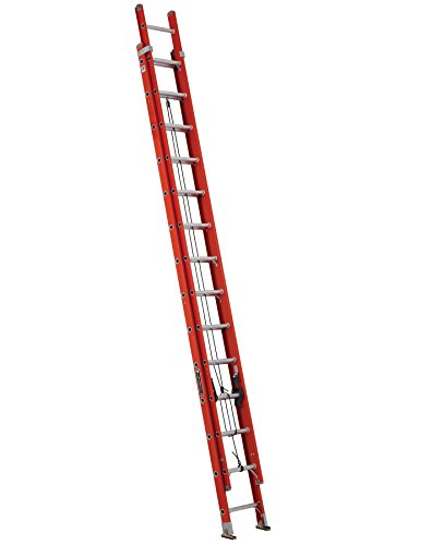 Louisville Ladder Fiberglass Extension Ladder, 28 feet,...
