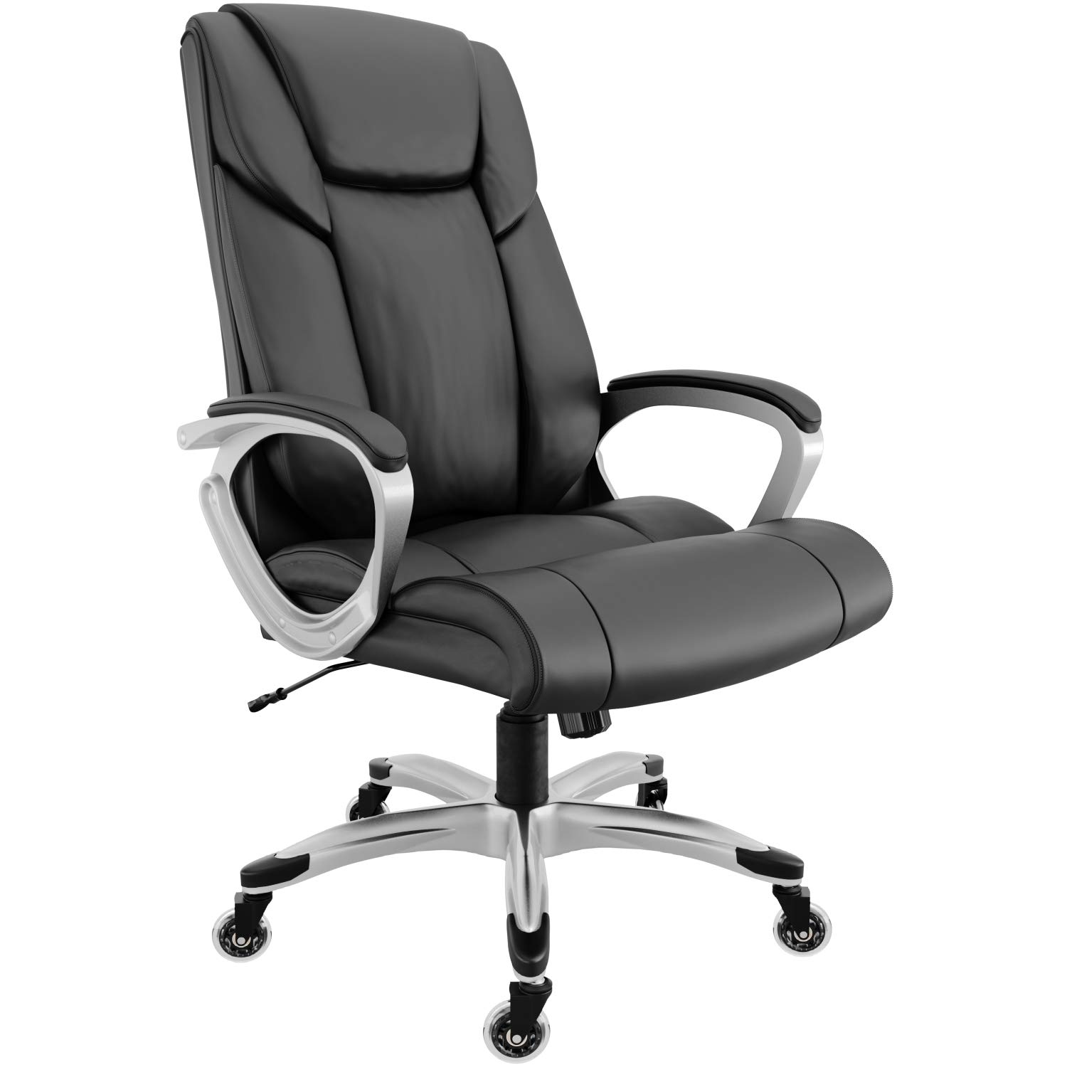  RIF6 Executive Chair with Superior Inline Skate Caster Wheels – Heavy Duty Office Chair with Premium Gas Lift – Comfortable High Back Bonded Leather Gaming Chair with Tilt and Seat Height Adjustment...