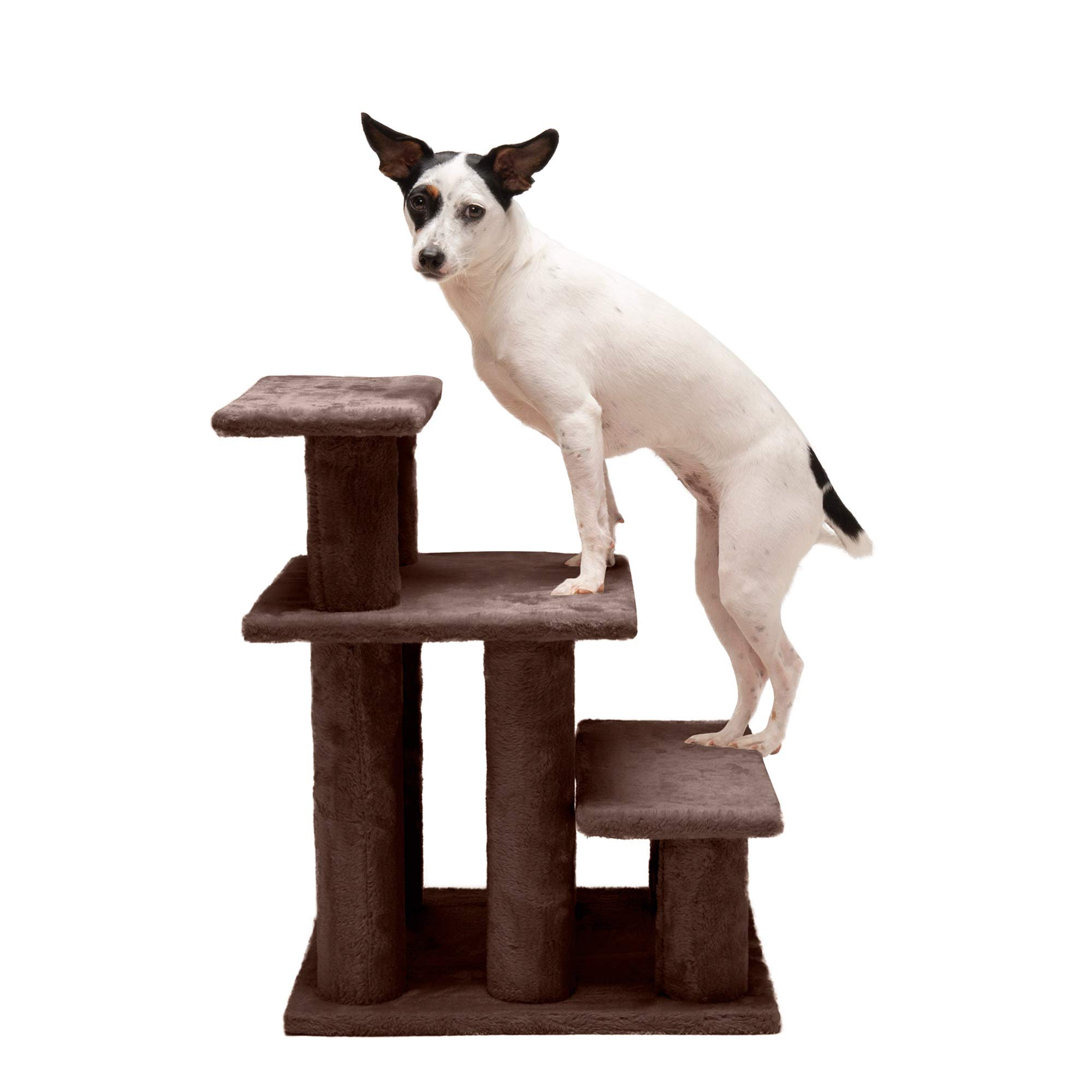Furhaven Steady Paws Easy Multi-Step Pet Stairs for Hig...
