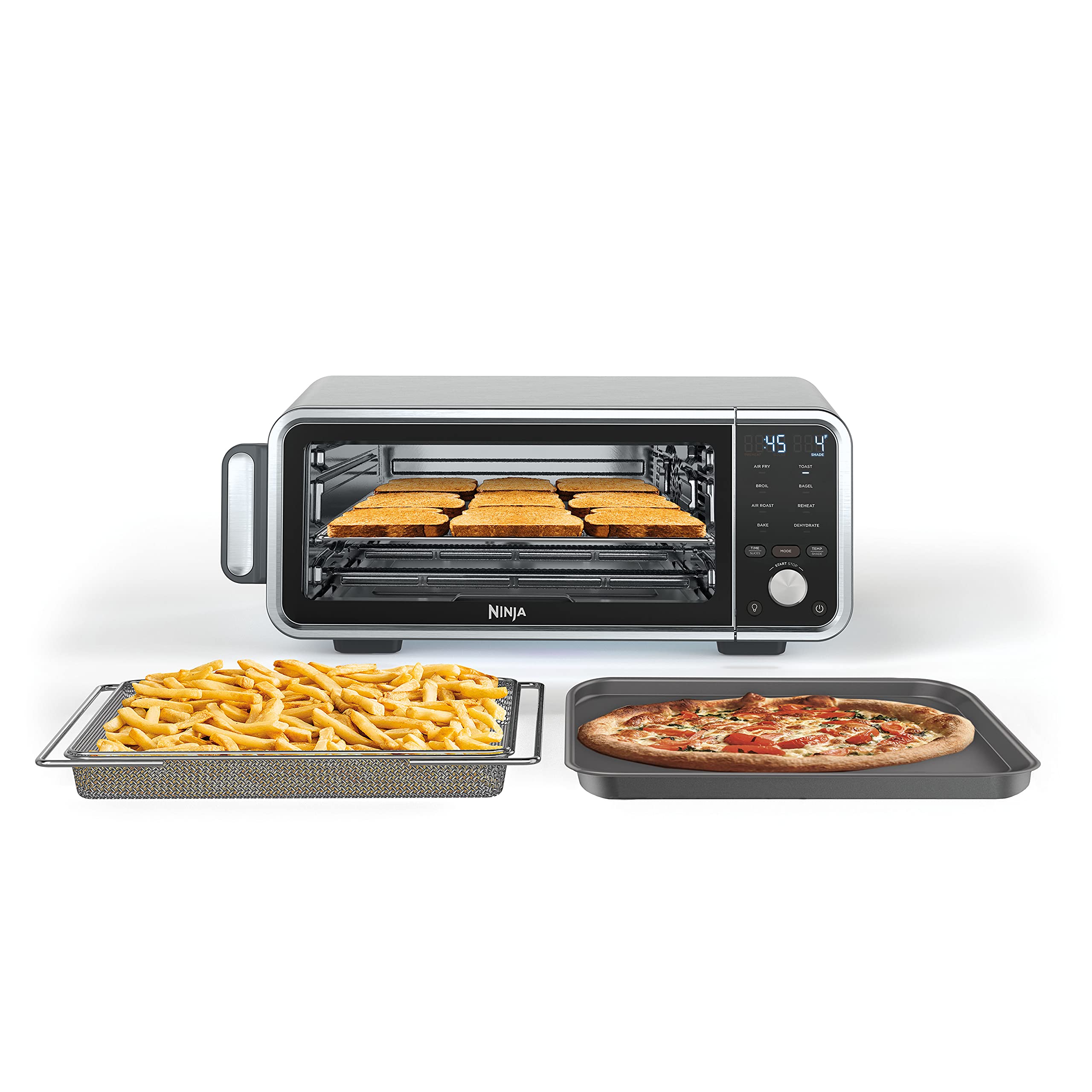 Ninja Digital Air Fry Countertop Oven with 8-in-1 Functionality, Flip Up & Away Capability for Storage Space, with Air Fry Basket