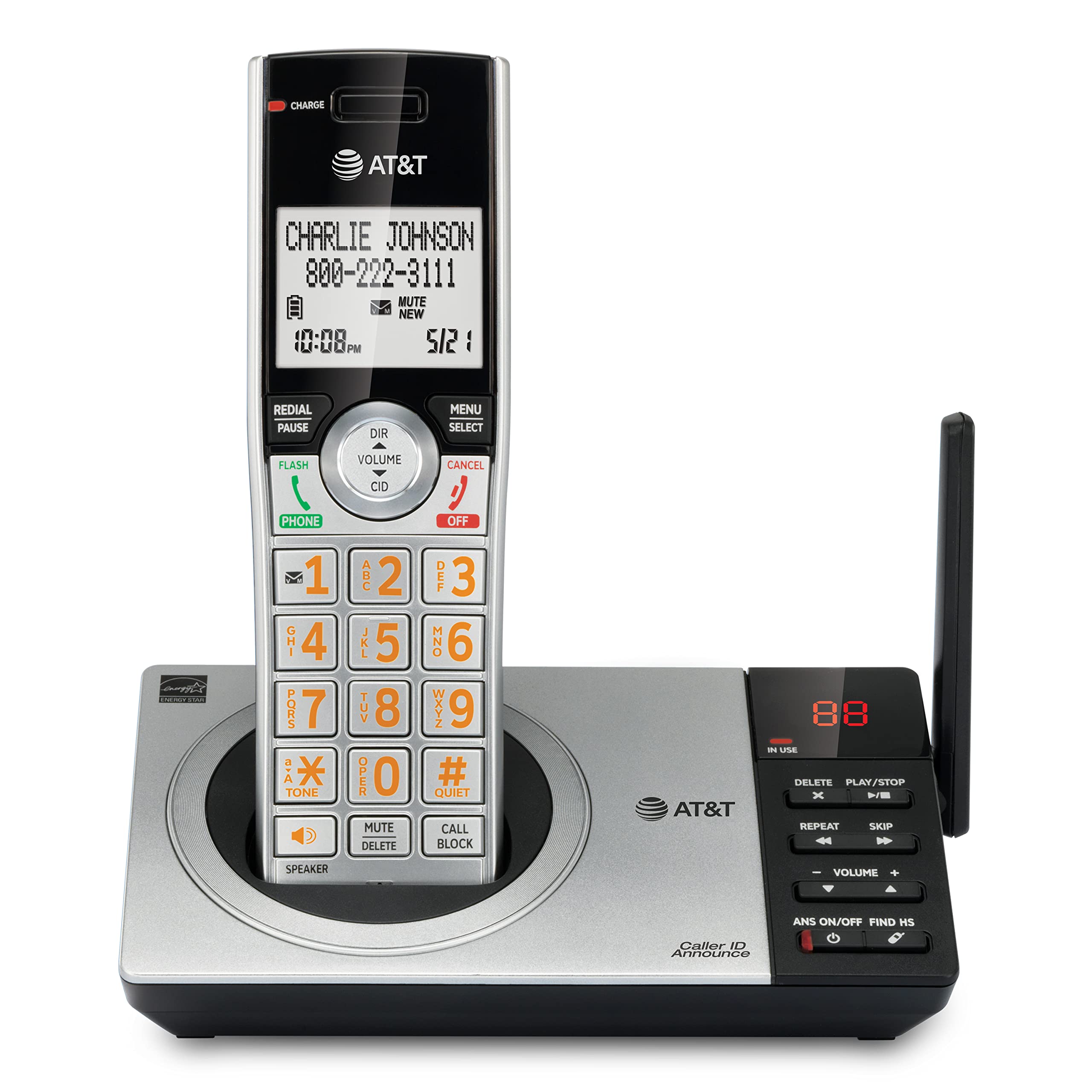 AT&T Expandable Cordless Phone with Answering System