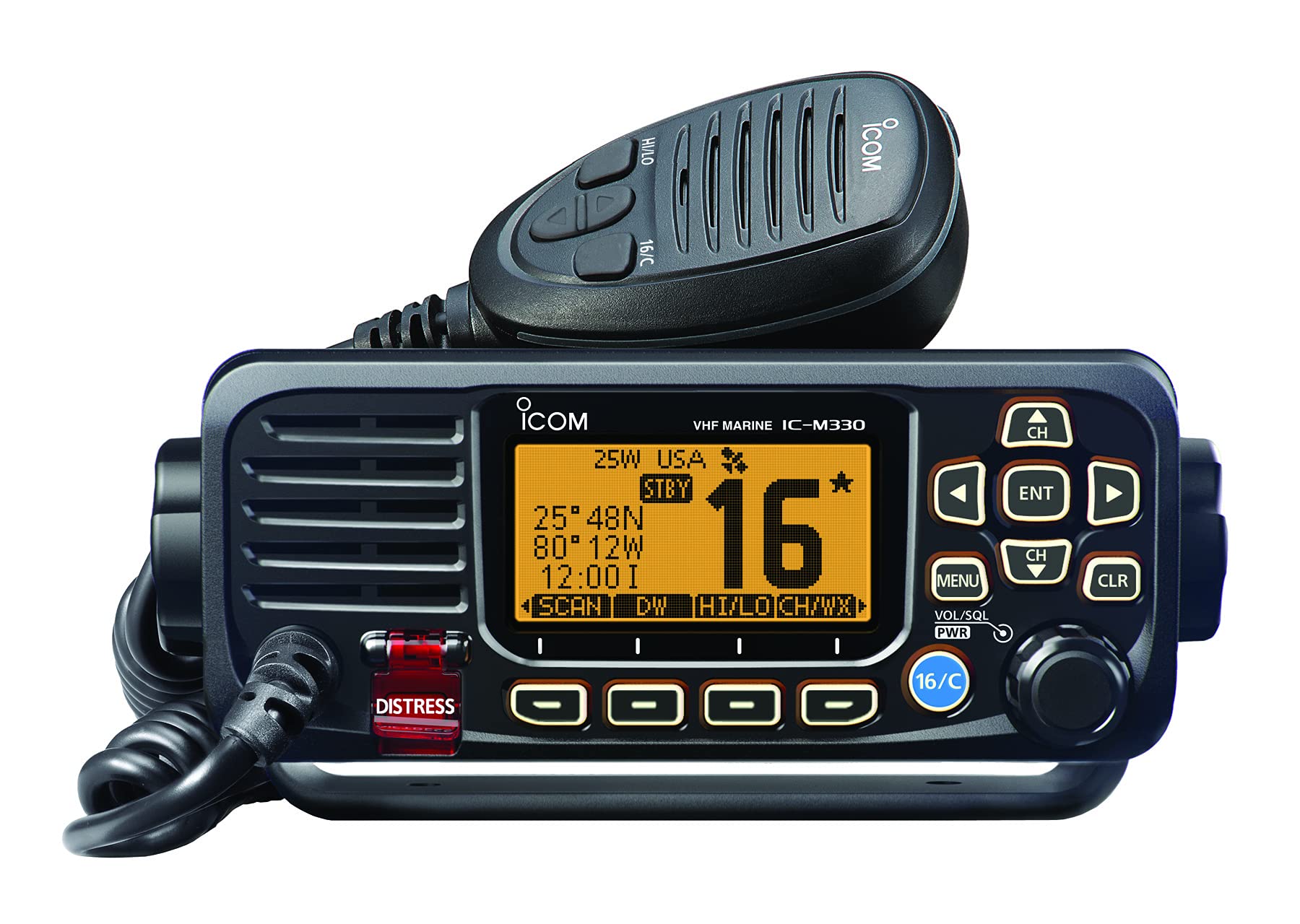 ICOM VHF, Basic, Compact, Black, Standard, M330