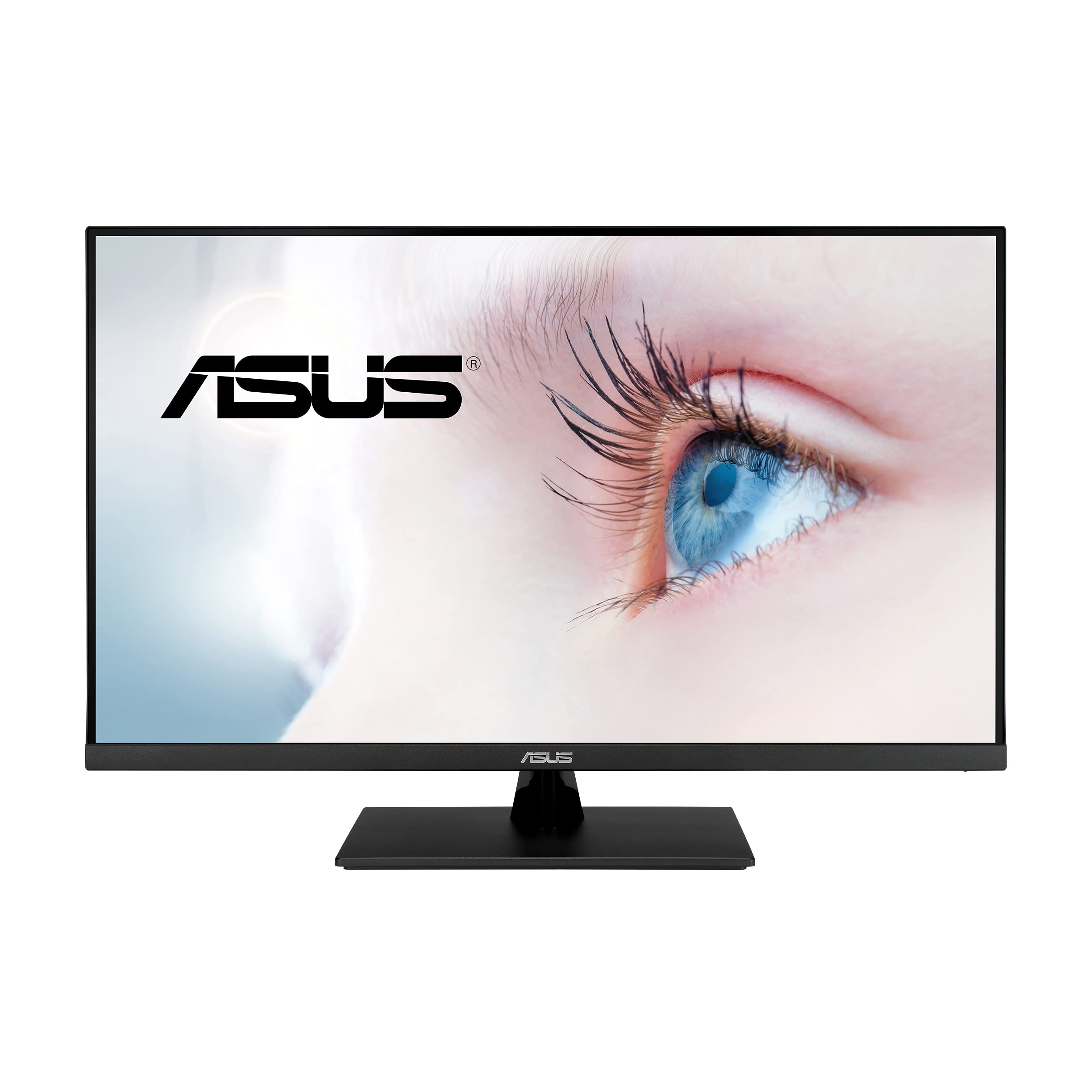 Asus 31.5” 2K Monitor (VP32AQ) - WQHD (2560 x 1440), IPS, 100% sRGB, HDR10, 75Hz, Speakers, Adaptive-Sync/FreeSync, Low Blue Light, Eye Care, VESA Mountable, Frameless, DisplayPort, HDMI, Tilt