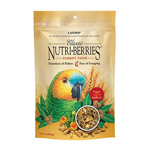 LAFEBER'S 'S Classic Nutri-Berries Pet Bird Food, Made with Non-GMO and Human-Grade Ingredients, for Parrots