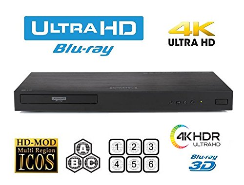 HDI LG UHD 4K Region Free Blu Ray Disc DVD Player - PAL...