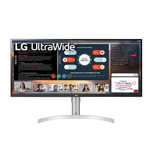 LG 34WN650-W 34-Inch 21:9 UltraWide Full HD (2560 x 1080) IPS Display with VESA DisplayHDR 400 and AMD FreeSync, Silver