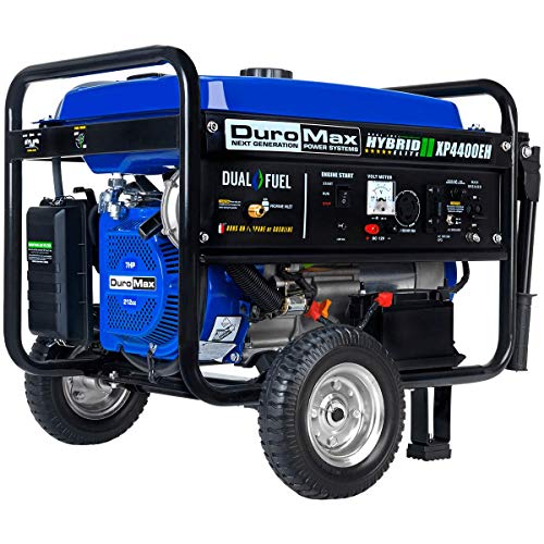 DuroMax XP4400EH Dual Fuel Electric Start Portable Gene...