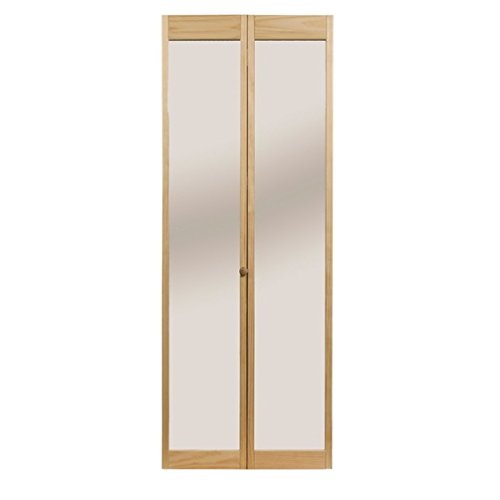 LTL Home Products 890726 Traditional Mirror Bifold Interior Wood Door, 30