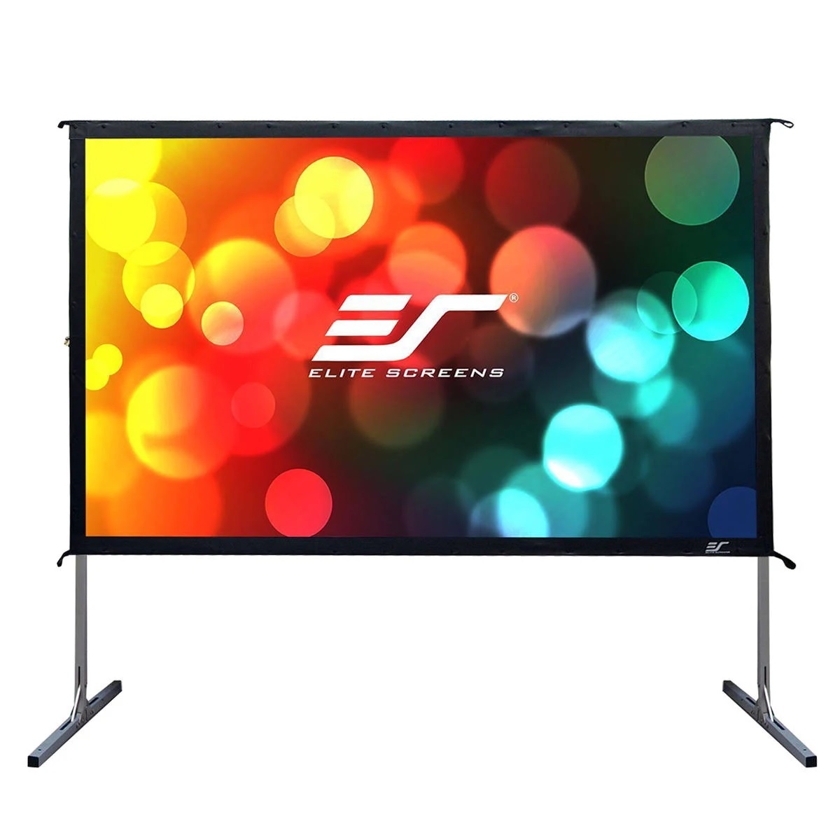Elite Screens Inc. Elite Screens Yard Master 2 Series OMS120H2 Projection Screen with Legs - Silver