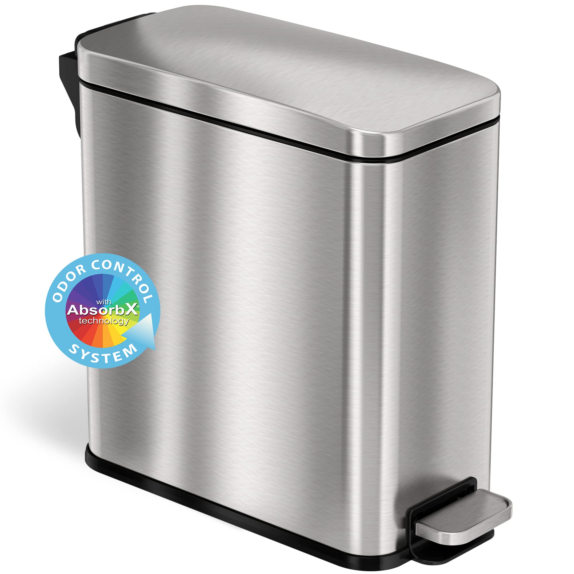 iTouchless SoftStep Bathroom Trash Can