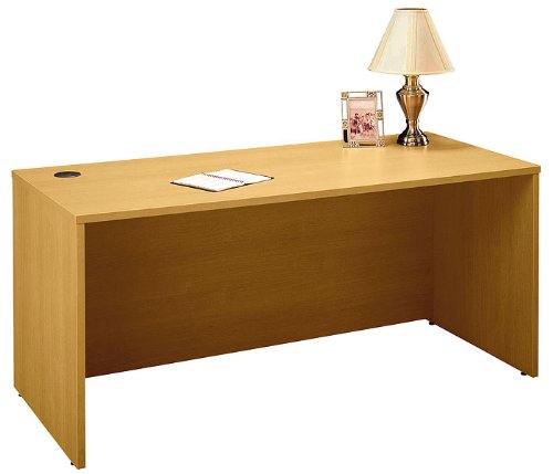 Bush Business Furniture Series C Executive Desk Finish: Danish Oak/Sage, Size: 30