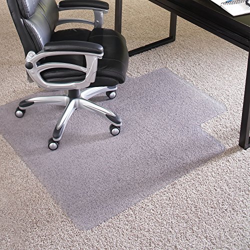 ES Robbins Extra High Pile Chair Mat, Rectangle with Lip