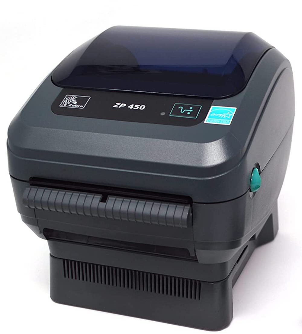 JetSet Label Zebra ZP450 (ZP 450) Label Thermal Bar Code Printer | USB, Serial, and Parallel Connectivity 203 DPI Resolution | Made for UPS WorldShip | Includes  Software