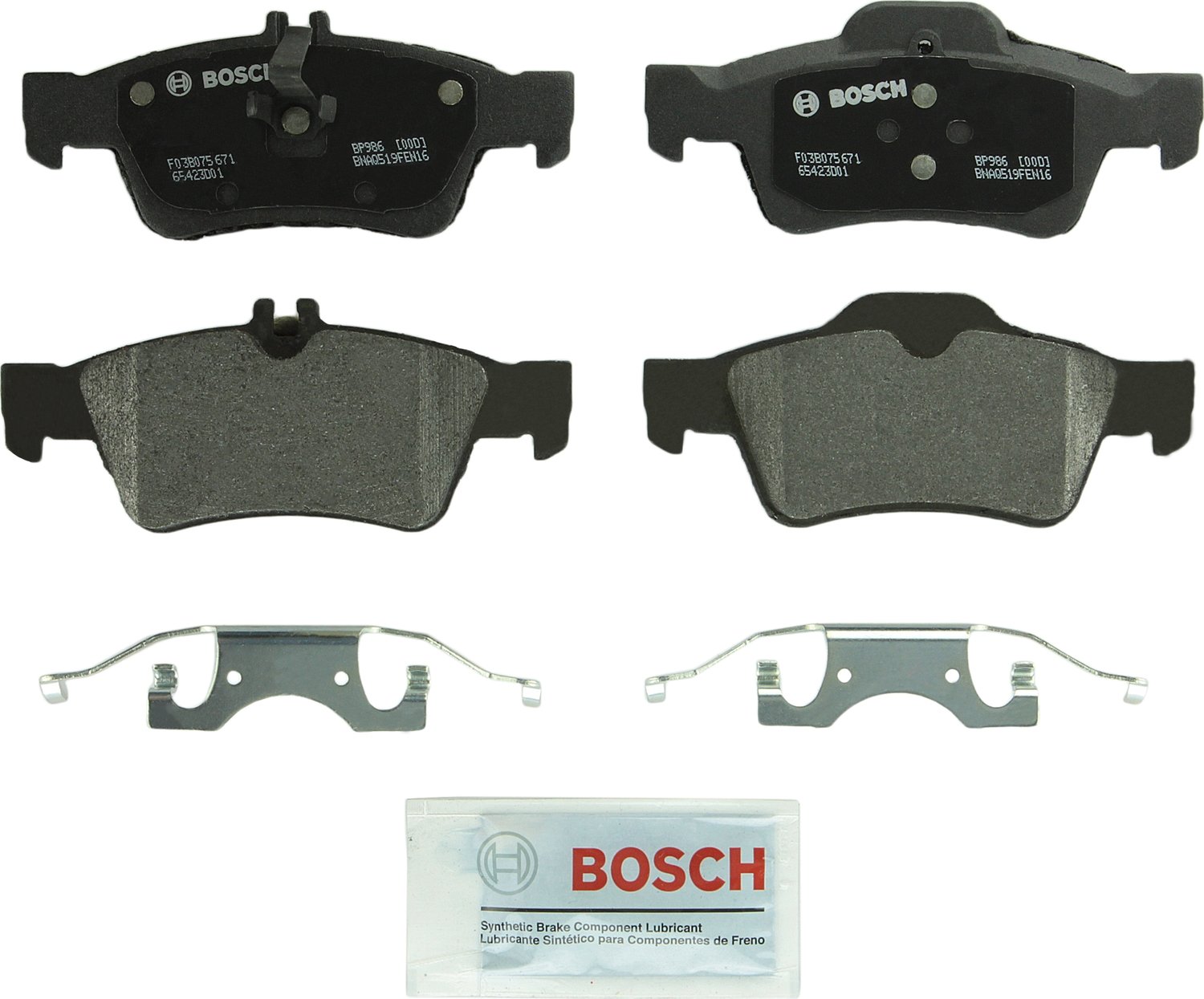 Bosch BP986 QuietCast Premium Semi-Metallic Disc Brake ...